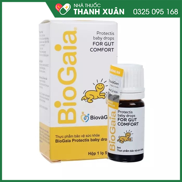 Men vi sinh Biogaia Protectis baby drops cải thiện hệ vi sinh đường ruột
